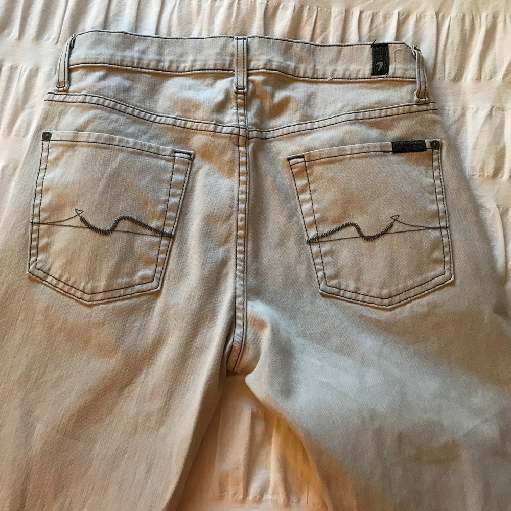 7 For All Mankind Men’s Standard Fit Jeans - White
